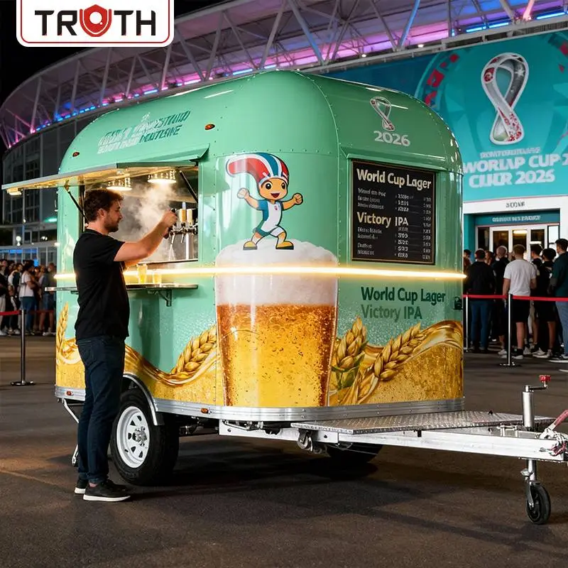 モバイルビールバーカートコーヒーフードトレーラー